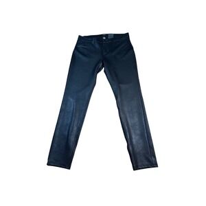 Roz &Ali skinny Faux Leather Pants ‎ Black Size 14